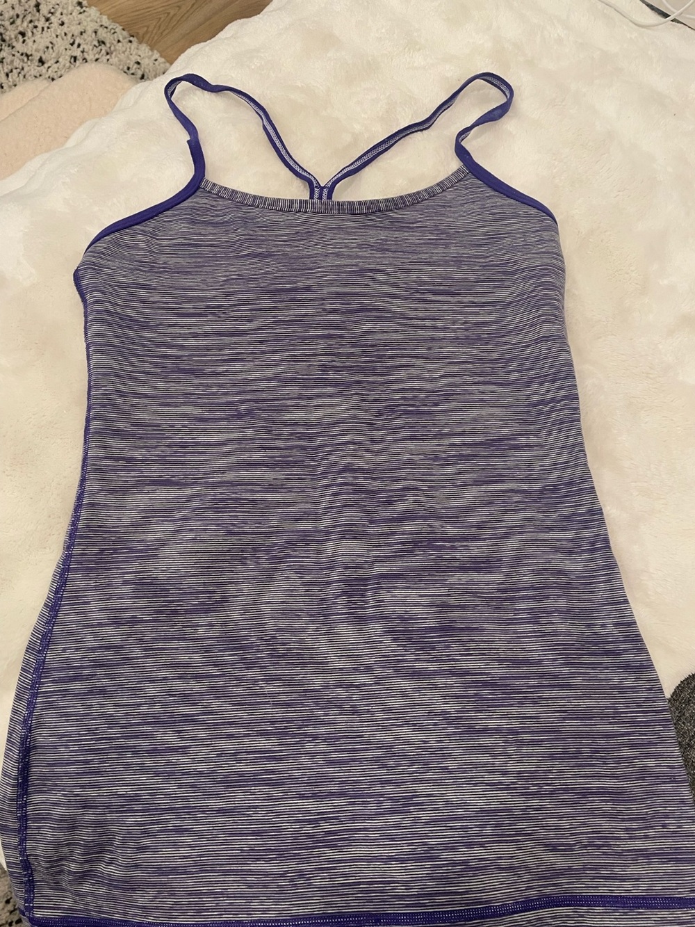 Lululemon Purple Space-Dye Workout Tank Top - 6